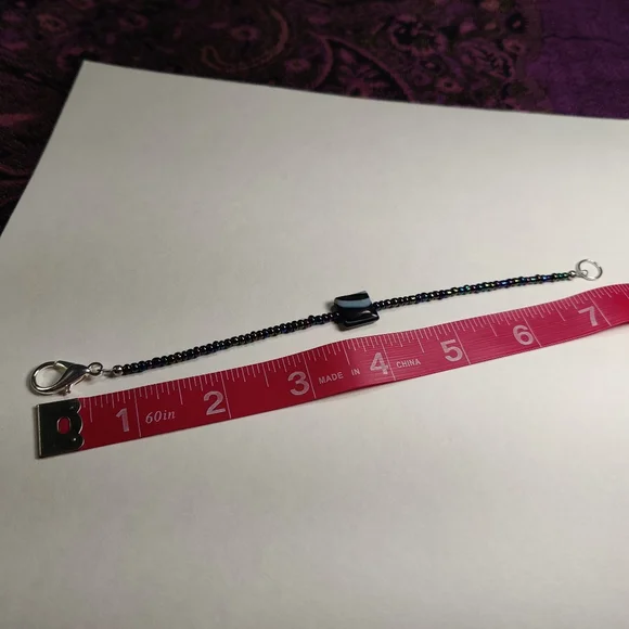 Botswana Agate & Seed Bead Handmade Bracelet - Picture 6 of 9